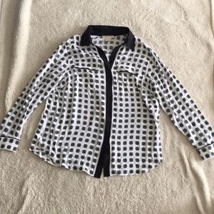 Michael Kors patterned dress shirt